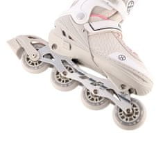 Nils Extreme NH18188A 2v1 SIVO-ROZA VELIKOST L (39-43) ROLARJI S HOKEJSKIM ROKAVOM