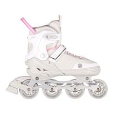 Nils Extreme NH18188A 2v1 SIVO-ROZA VELIKOST L (39-43) ROLARJI S HOKEJSKIM ROKAVOM