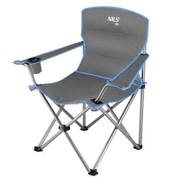 NILS CAMP NC3079 sivo-moder kamping stol