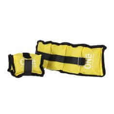 ONE Fitness WW01 UTEŽI ZA VZGLAVNIKE 2 x 0,7 KG ONE FITNESS (rumene)