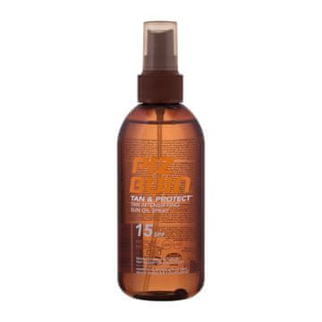 Piz Buin Tan & Protect Tan Intensifying Oil Spray SPF15 vodoodporno olje za telo za pospeševanje porjavelosti 150 ml