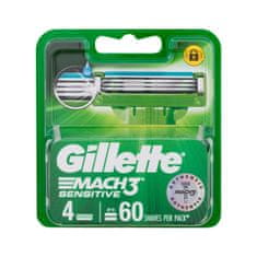 Gillette Mach3 Sensitive darilni set nadomestne britvice 4 kos za moške