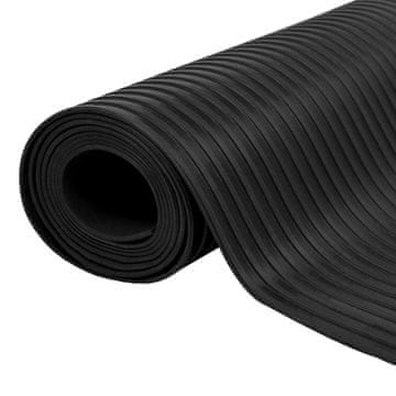 Vidaxl Podloga za tla Črna 1,5 x 2 m Guma