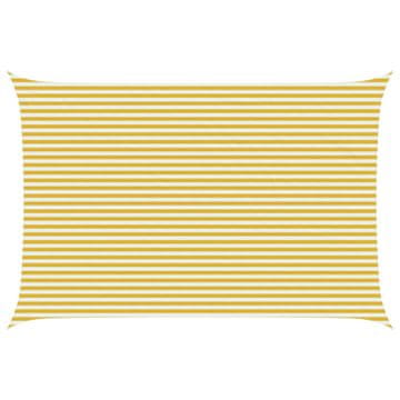 Vidaxl Senčna platna Pravokotna 4 x 5 m HDPE Rumena in Bela