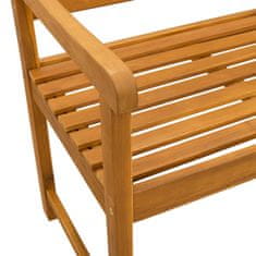 Vidaxl Zunanja klop Naravna 220 x 55,5 x 90 cm Masiven les akacije