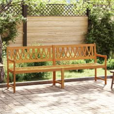 Vidaxl Zunanja klop 2 -sedežni 220 x 56 x 90 cm Masiven les akacije