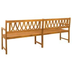 Vidaxl Zunanja klop 2 -sedežni 220 x 56 x 90 cm Masiven les akacije