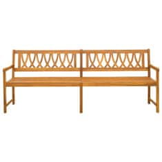 Vidaxl Zunanja klop Naravna 220 x 55,5 x 90 cm Masiven les akacije