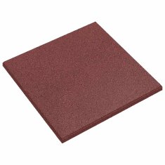 Vidaxl Ploščice za zaščito pred padci 12 kos Rdeča 50 x 50 cm Guma