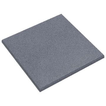 Vidaxl Ploščice za zaščito pred padci 24 szt. Siva 50 x 50 cm Guma