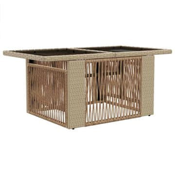 Vidaxl Miza za dvigovanje v vrtu Bež 100 x 55 x 37 cm