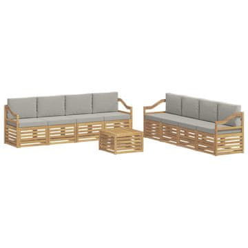 Vidaxl Sedežne garniture Masiven les akacije