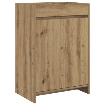Vidaxl Omarica pod umivalnikom Artisan hrast 56 x 37,5 x 81 cm
