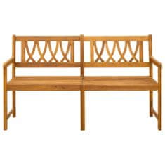 Vidaxl Zunanja klop Naravna 150 x 55,5 x 90 cm Masiven les akacije