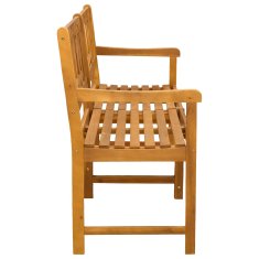 Vidaxl Zunanja klop 2 -sedežni 150 x 56 x 90 cm Masiven les akacije