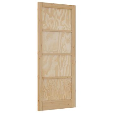 Vidaxl Notranja vrata Naravna 86 x 211 cm Vezani les