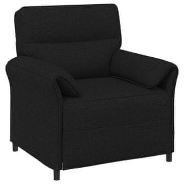 Vidaxl Enosobna sedežna garnitura Črna 88 x 83 x 95 cm Blago