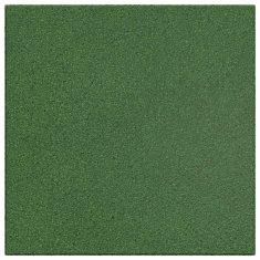 Vidaxl Ploščice za zaščito pred padci 12 kos Zelena 50 x 50 cm Guma