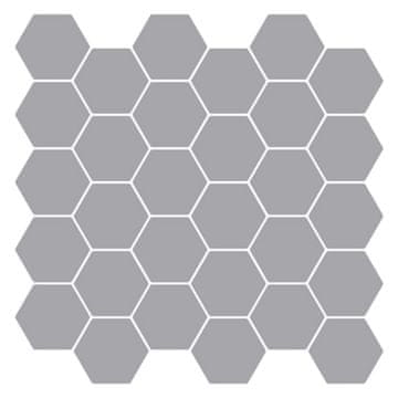 Vidaxl Šesterokotna ploščica 20 szt. Siva 30 x 30 cm Poliuretan in PET