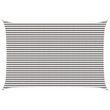 Vidaxl Senčna platna Svetlo siva in bela. 4 x 6 m HDPE