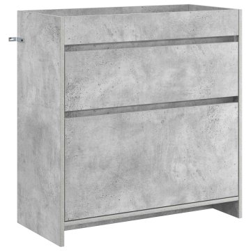 Vidaxl Omarica pod umivalnikom Betonsko siva 78,5 x 37,5 x 81 cm
