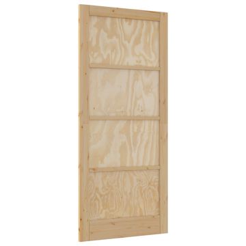 Vidaxl Notranja vrata Naravna 93 x 211 cm Vezani les