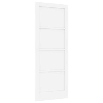Vidaxl Notranja vrata Bela 83 x 211 cm Vezani les