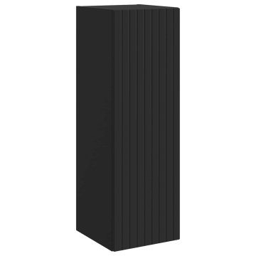 Vidaxl Omejen kabineta za kopalnico Črna 33 x 34,5 x 100 cm