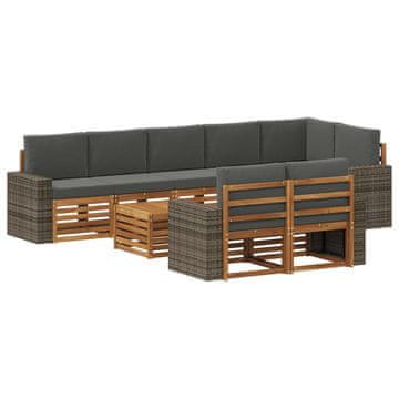 Vidaxl Sedežne garniture Masiven les akacije