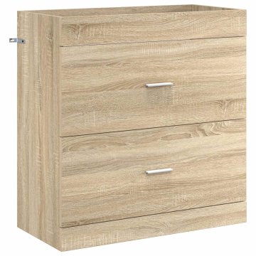 Vidaxl Omarica pod umivalnikom Sonoma hrast 78,5 x 37,5 x 81 cm