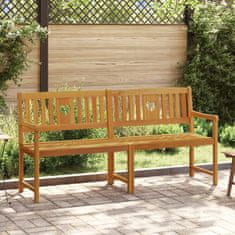 Vidaxl Zunanja klop 4 -sedežni 180 x 56 x 90 cm Masiven les akacije