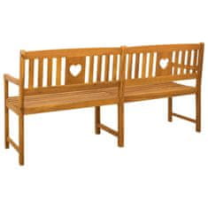 Vidaxl Zunanja klop 4 -sedežni 180 x 56 x 90 cm Masiven les akacije