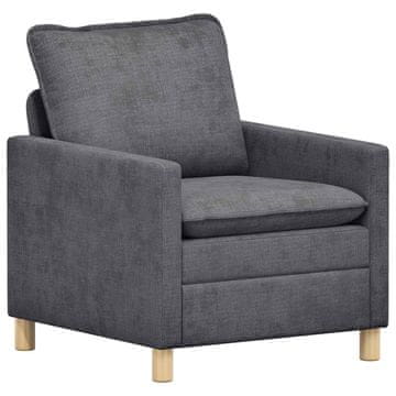 Vidaxl Kavč Temno siva 76 x 81 x 87,5 cm Poliester