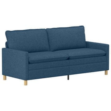 Vidaxl Kavč Modra 196 x 81 x 87,5 cm Blago