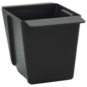 Vidaxl Cvečni zaboji za euro palete 24 kos Črna 14 x 9 x 9,5 cm