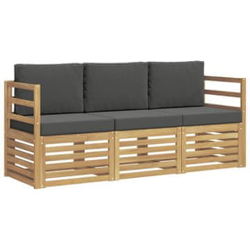 Vidaxl Sedežne garniture Masiven les akacije