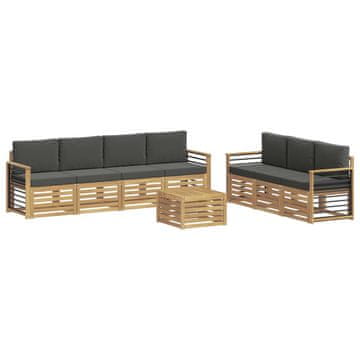 Vidaxl Sedežne garniture Masiven les akacije