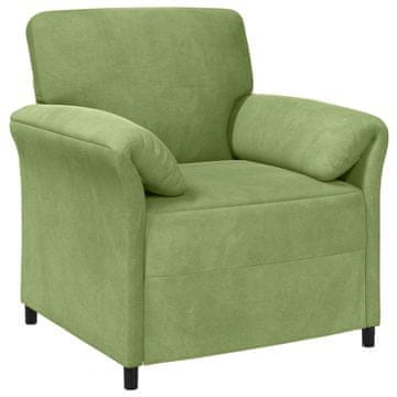 Vidaxl Enosobna sedežna garnitura Svetlo zelena 88 x 83 x 95 cm Žamet