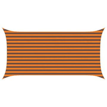 Vidaxl Sončno platno Oranžna in Rjava 4 x 2 m 100% poliester Oxford