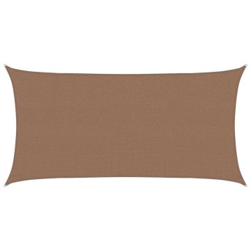 Vidaxl Senčna platna Taupe 2,5 x 6 m HDPE