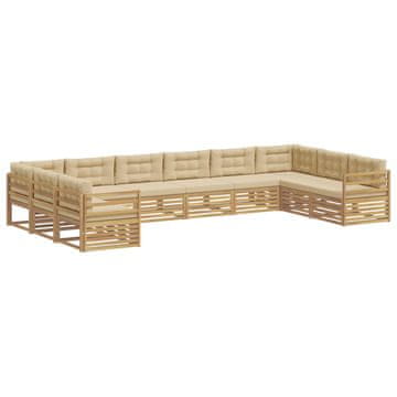 Vidaxl Sedežne garniture Masiven les akacije