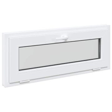 Vidaxl Notranja barva okna za klet bela RISOR 110 x 40 cm