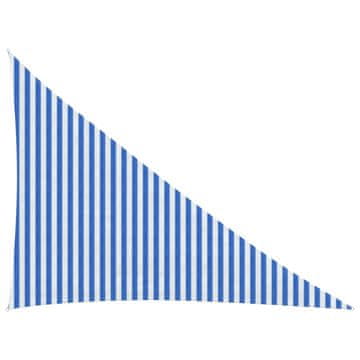 Vidaxl Senčna platna Modra in bela 3 x 4 x 5 m HDPE