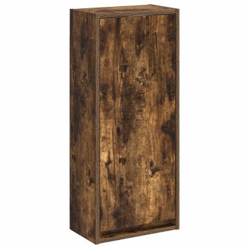 Vidaxl Kopalniška omarica Dimljen hrast 35 x 20 x 81 cm Inženirski les