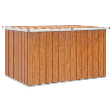 Vidaxl Zunanja shranjevalna škatla Pocinkano jeklo 150 x 101 x 91 cm