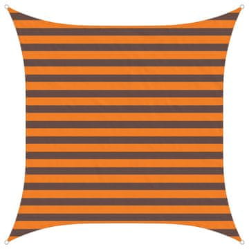 Vidaxl Sončno platno Oranžna in Rjava 2 x 2 m 100% poliester Oxford