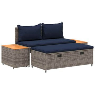 Vidaxl Zunanja garnitura za sedenje 4 -Seater 4 szt. 55 x 30 x 39 cm