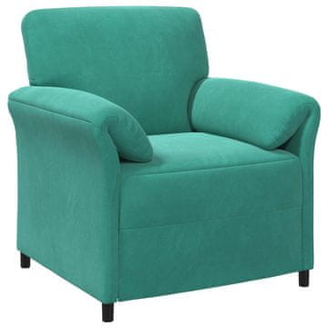 Vidaxl Enosobna sedežna garnitura Turkizna 88 x 83 x 95 cm Žamet