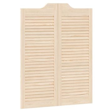 Vidaxl Vrata na hod Naravna 100 x 40 cm Trdna borovina