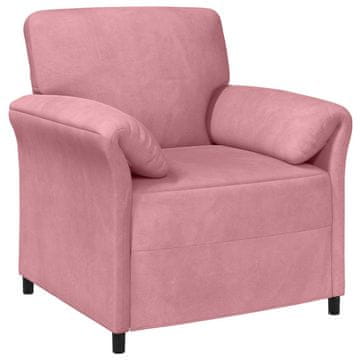 Vidaxl Enosobna sedežna garnitura Roza 88 x 83 x 95 cm Žamet
